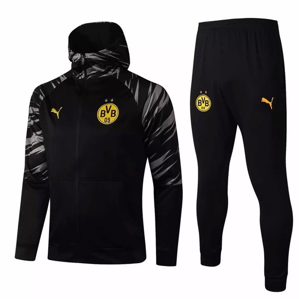 Chaqueta Con Capucha Dortmund 2021-2022 Negro